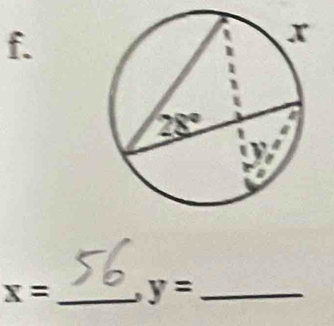 x= _. y= _