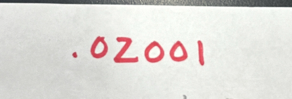 0Z001