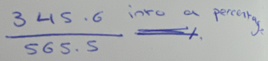  (345.6)/565.5 overset intoa
perceirg