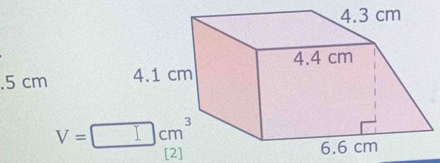 .5 cm 
[2]