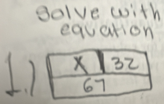 golve with 
equation 
1)