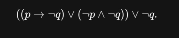 ((pto neg q)vee (neg pwedge neg q))vee neg q.