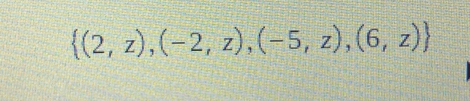  (2,z),(-2,z),(-5,z),(6,z)