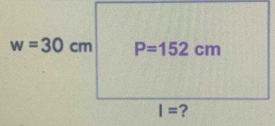 w=30cm P=152cm
I= ?