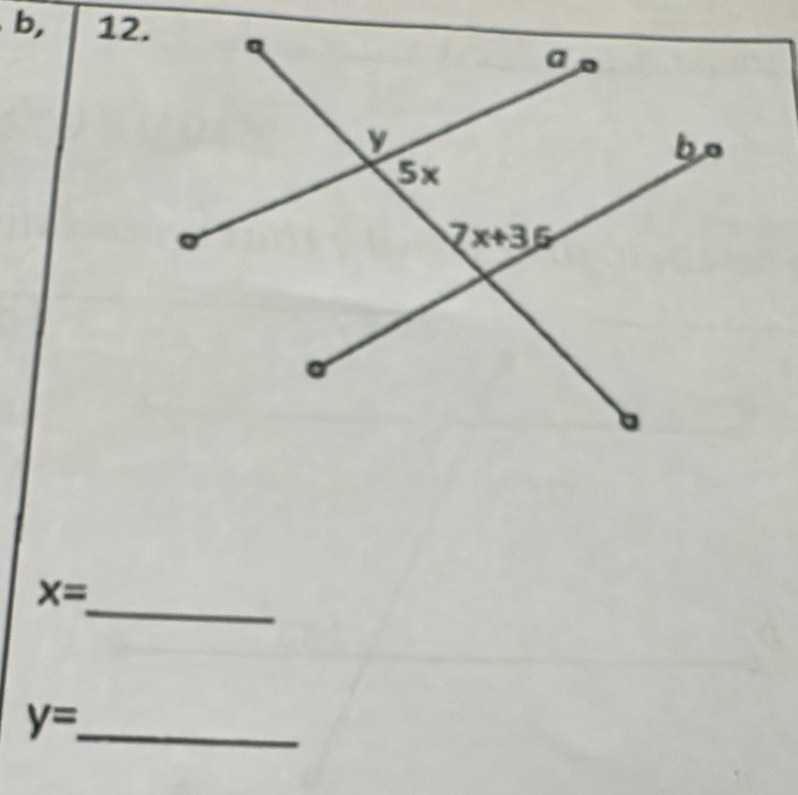 b, 12.
_
X=
y= _