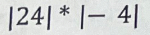 |24|^*|-4|