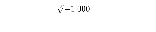 sqrt[3](-1000)