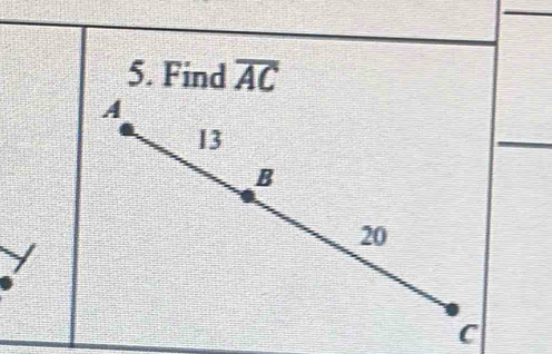 Find overline AC