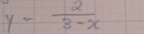 y= 2/3-x 