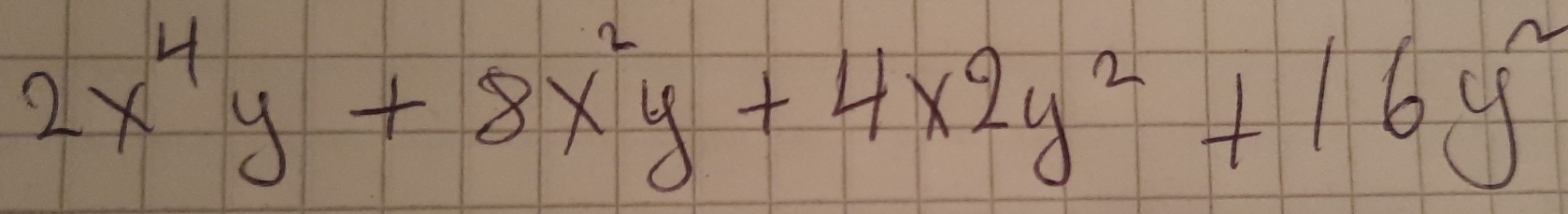 2 x^4 y+8 x^2 y+4 x 2 y^2+16 y^2