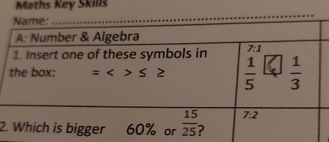 Maths Key Skills
2