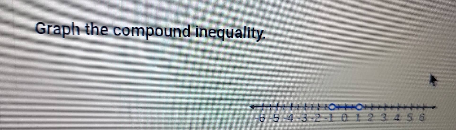 Graph the compound inequality.