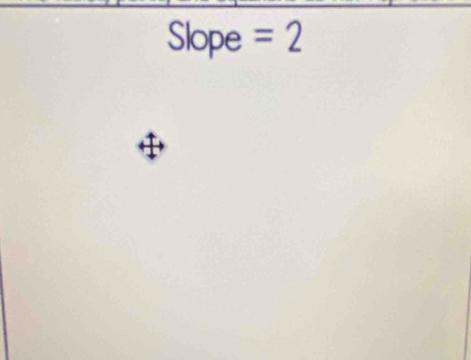 Slope =2
1)