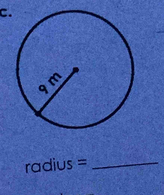 radius= 5 _