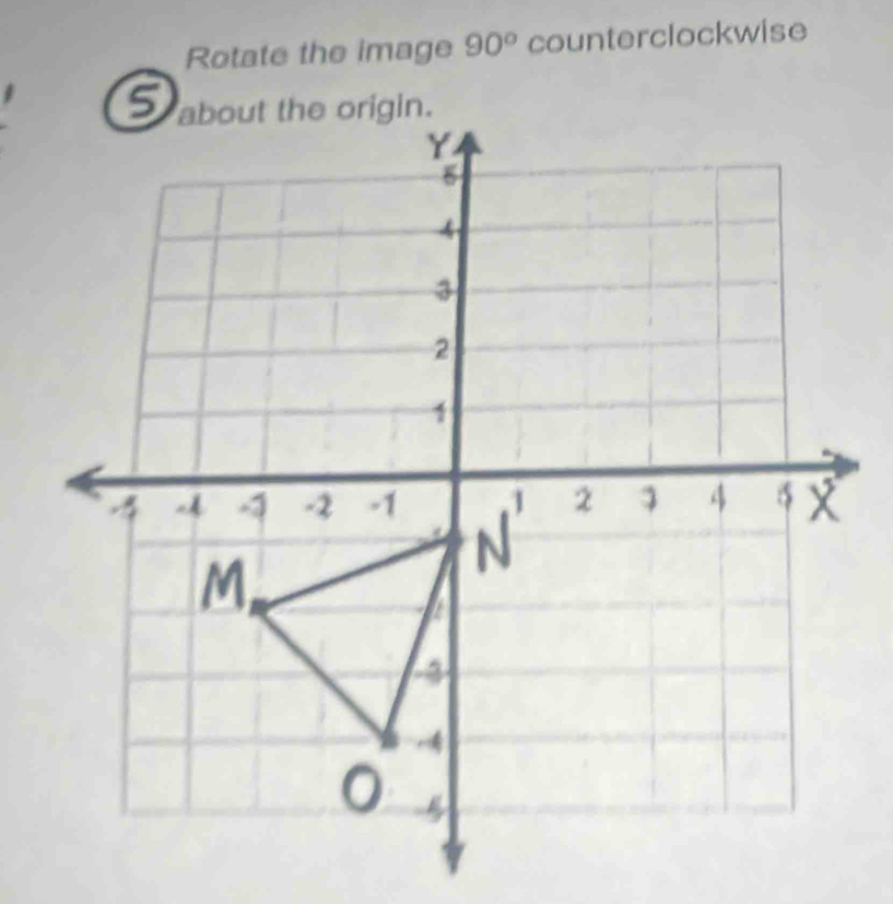 Rotate the image 90° counterclockwise