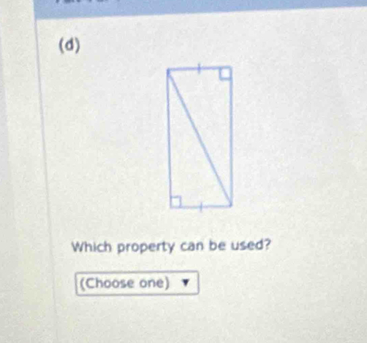 Which property can be used? 
(Choose one)