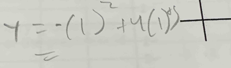 y=-(1)^2+4(1)^x
C