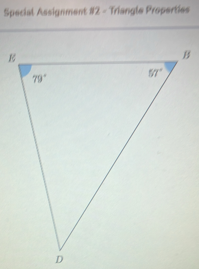 Special Assignment #2 - Triangle Properties