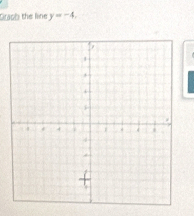 Graph the line y=-4,