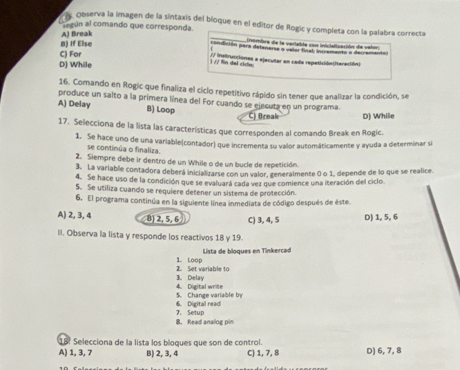 Resuelto:Observa la imagen de la sintaxis del bloque en el editor de ...