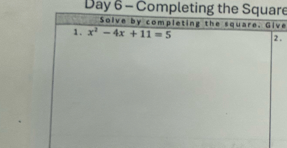 Day 6 - Complete
e
.