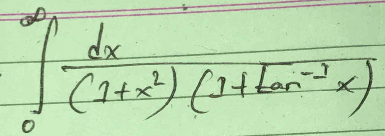 ∈tlimits _0^((∈fty)frac dx)(1+x^2)(1+tan^(-2)x)