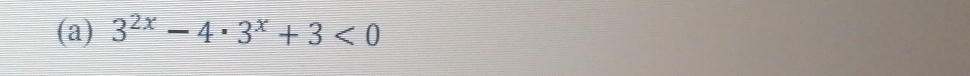 3^(2x)-4· 3^x+3<0</tex>