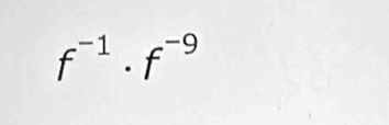 f^(-1)· f^(-9)