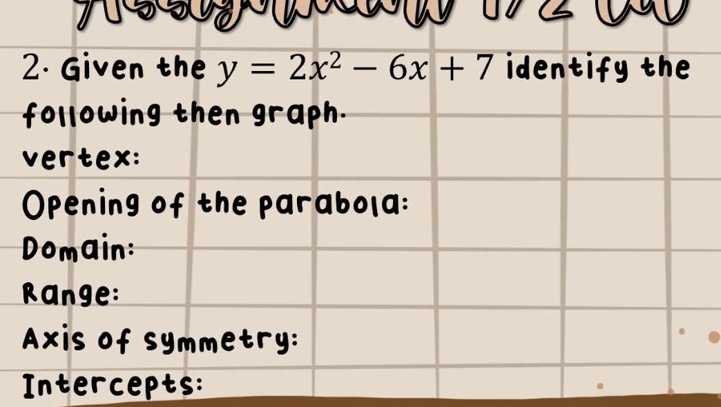 y=2x^2-6x+7