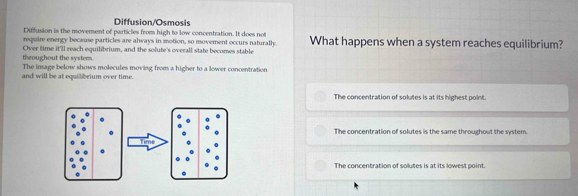 Solved: Diffusion/Osmosis Diffusion is the movement of particles from ...