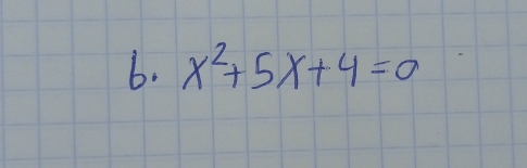 x^2+5x+4=0