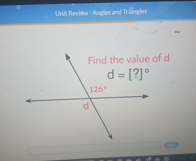 Unit Review - Angles and Triangles
Skip