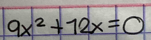 9x^2+72x=0