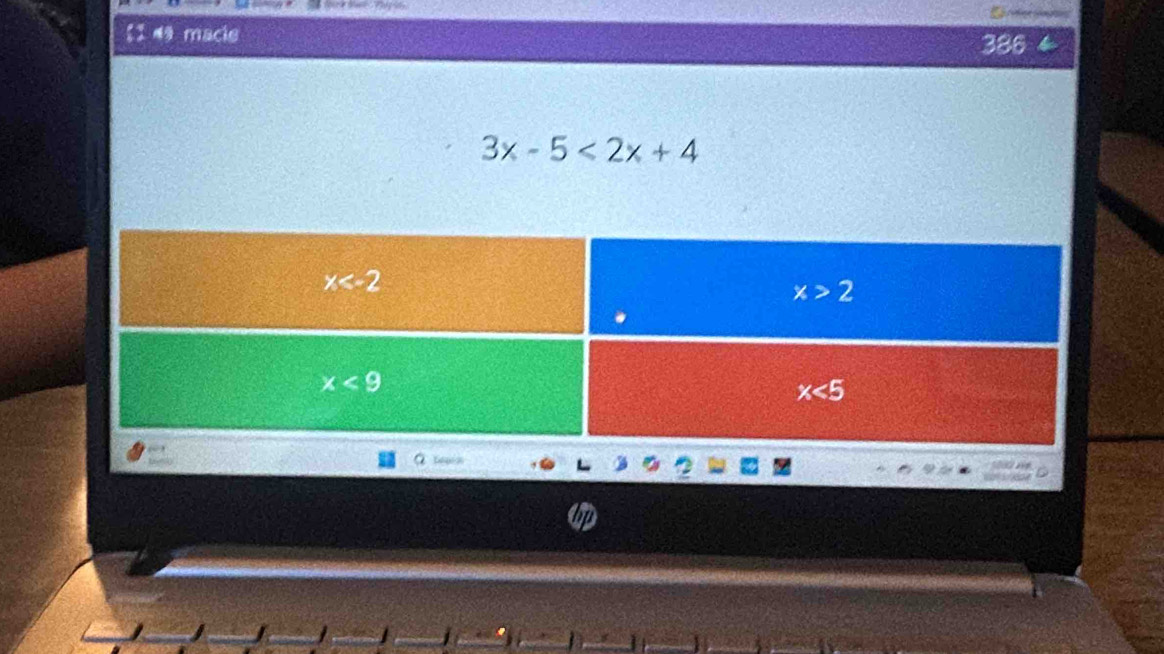 [1 49 macle
386
3x-5<2x+4