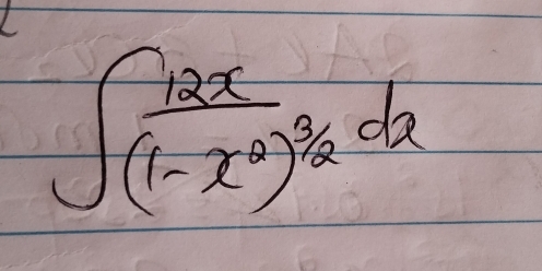 ∈t frac 12x(1-x^2)^3/2dx