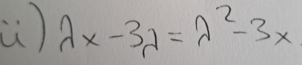 () lambda x-3lambda =lambda^2-3x