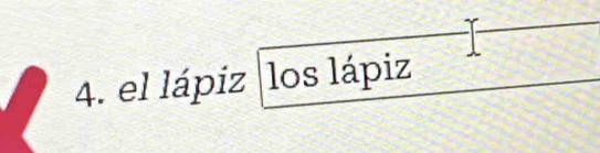 el lápiz los lápiz