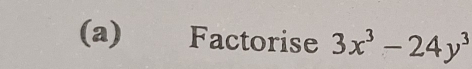 Factorise 3x^3-24y^3