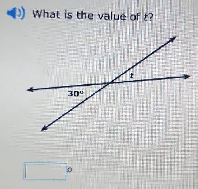 What is the value of t?
□ 0 □