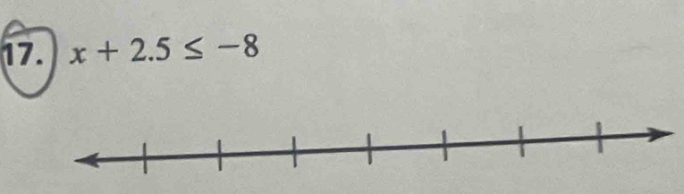 x+2.5≤ -8