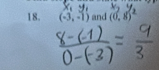 (-3,-1) and (0,8)^2