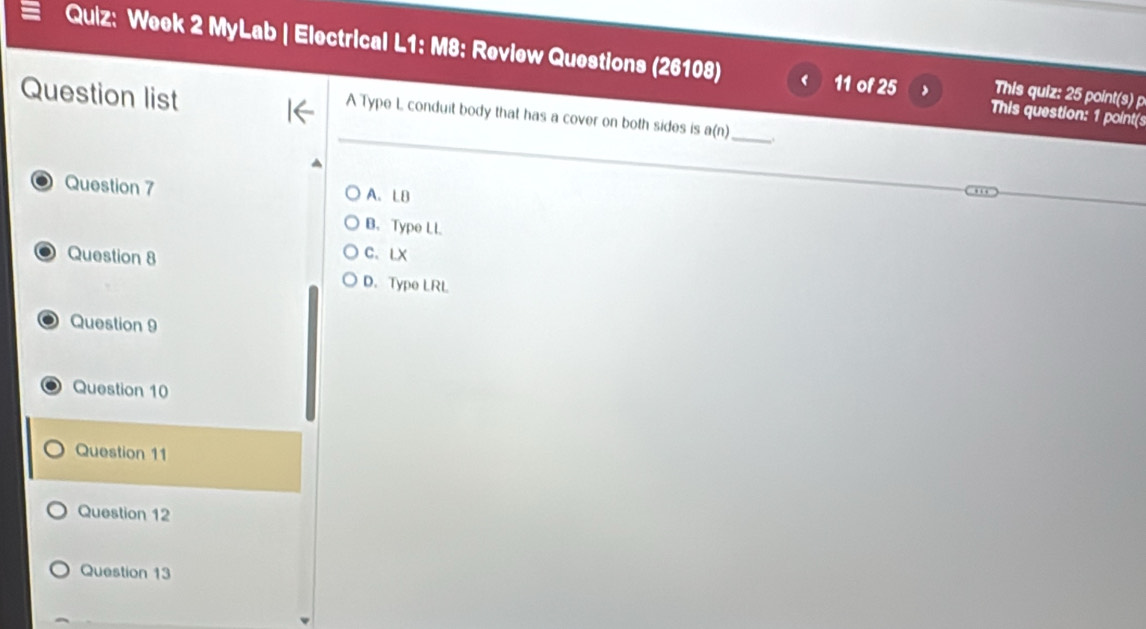 Solved: Week 2 MyLab | Electrical L1: M8: Review Questions (26108) 11 ...
