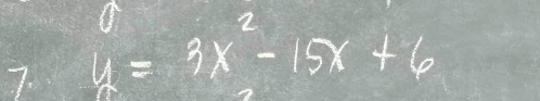 y=3x^2-15x+6