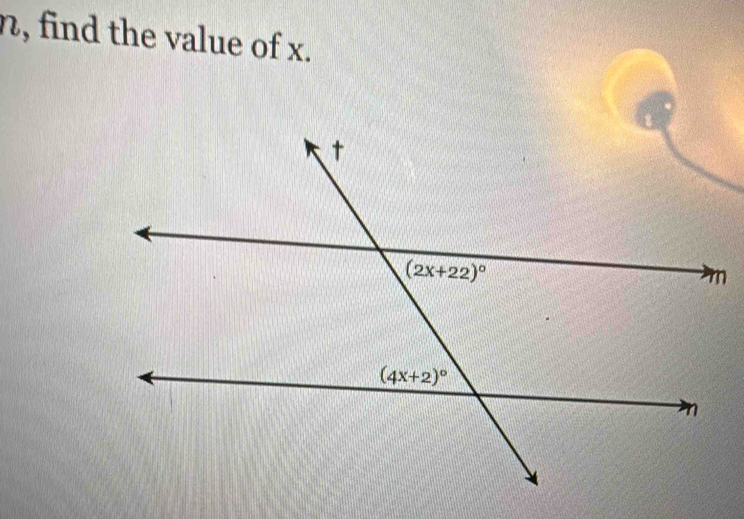 n, find the value of x.