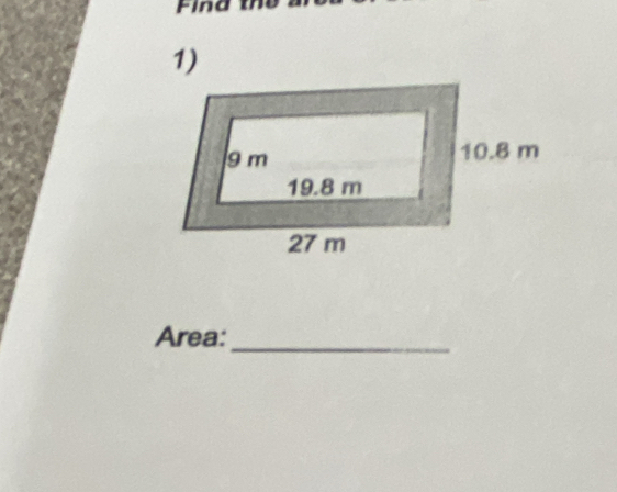 Find th 
1) 
Area:_