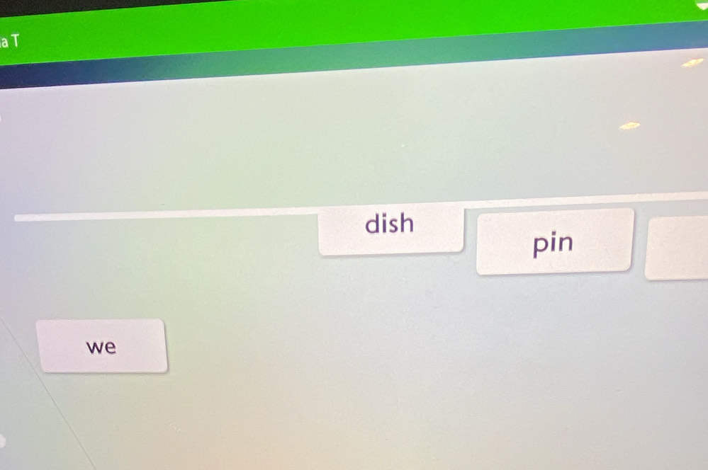 aT 
dish 
pin 
we