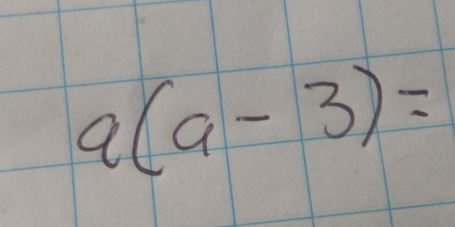 a(a-3)=