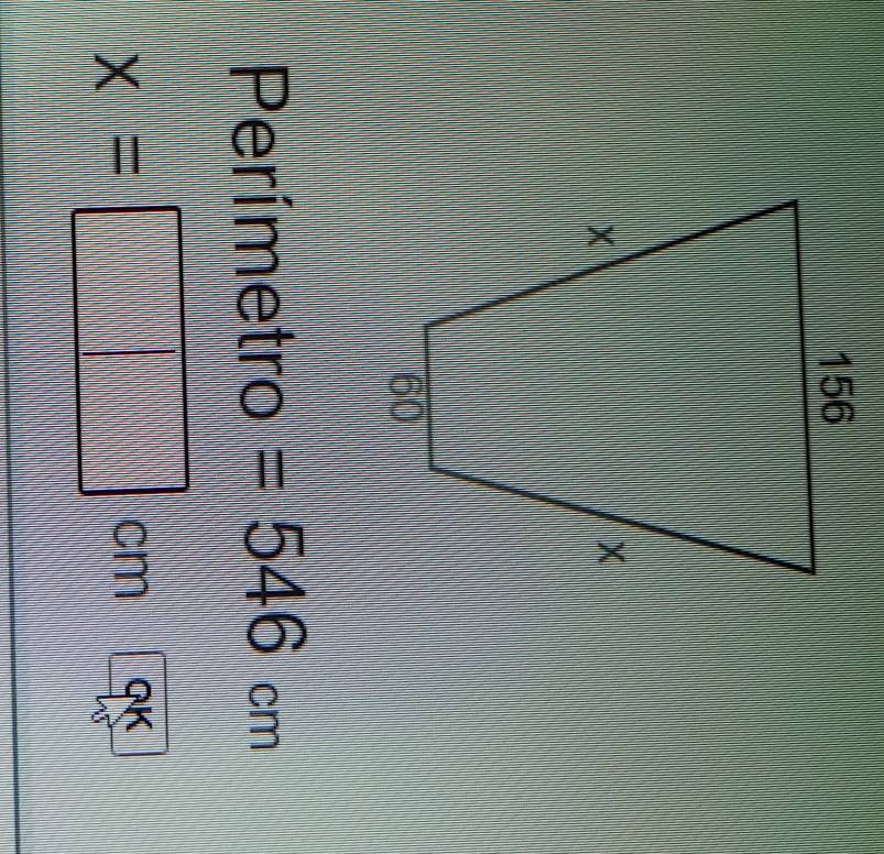 Perímetro =546cm
x=□ cm GK