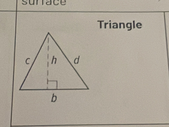 surface 
Triangle