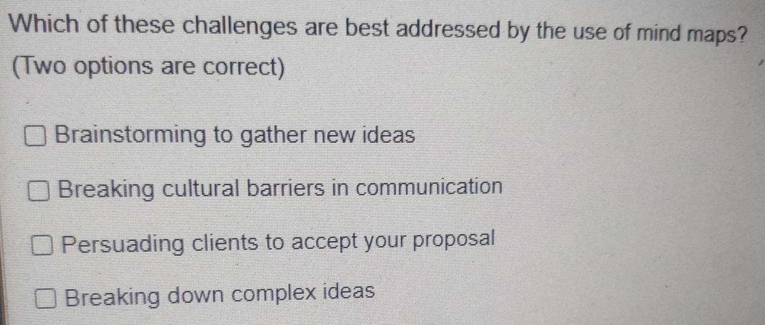 Solved: Which of these challenges are best addressed by the use of mind ...